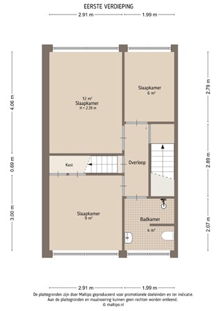 Floorplan - De Brink 16, 4152 GA Rhenoy